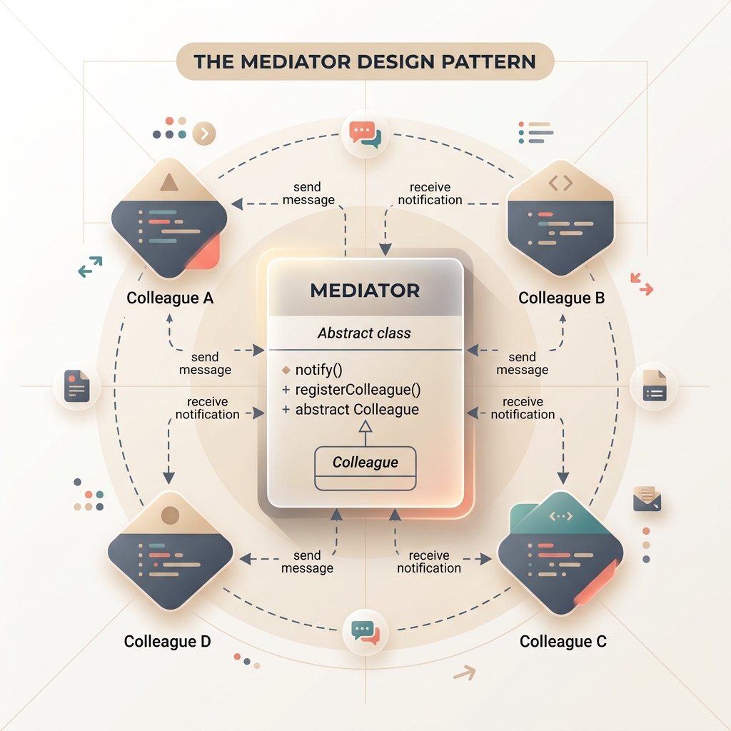 Mediator Design Pattern Architecture